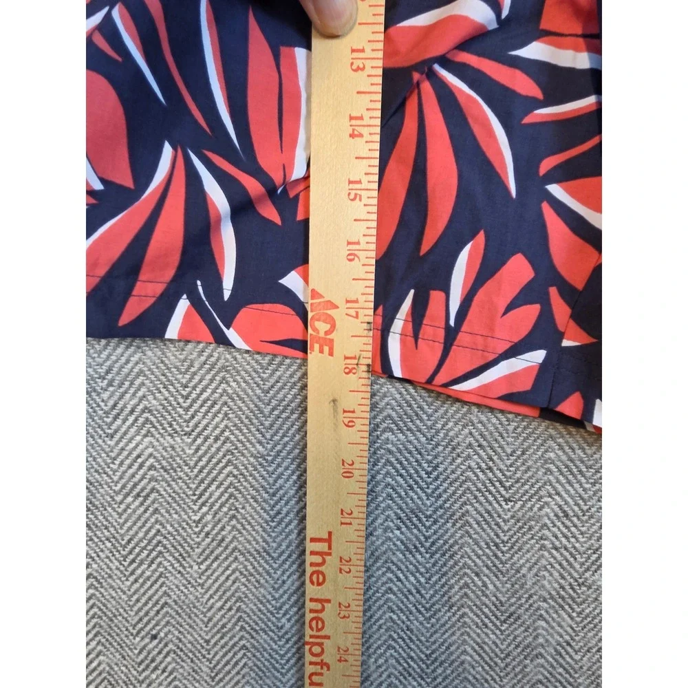 Columbia Sandy River II Printed Shorts Womens 2X Navy Red Leaf AW1418-470 NEW